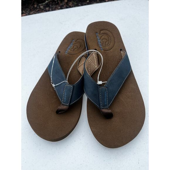 Cobian Men's Sandal Floater 2 Flip Flop Arch Support Blue Sz 9 - Picture 3 of 7